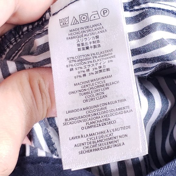 Michael Kors Men's 34x32 (Really 36x30.5) Navy Blue Parker Slim Fit Chino Pants - Picture 8 of 9